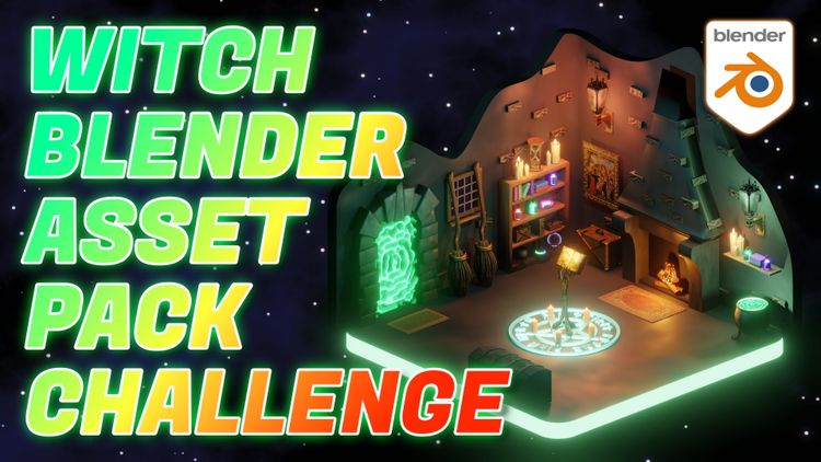 Witch Blender Asset Pack Challenge