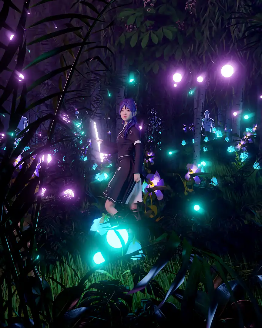 Meet Akari, a girl who has the power to create energy light orbs by playing on her magical flute
