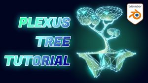 Epic Plexus Style Tree in Blender with Basic Geometry Nodes in Eevee