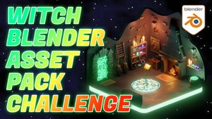 Witch Blender Asset Pack Challenge