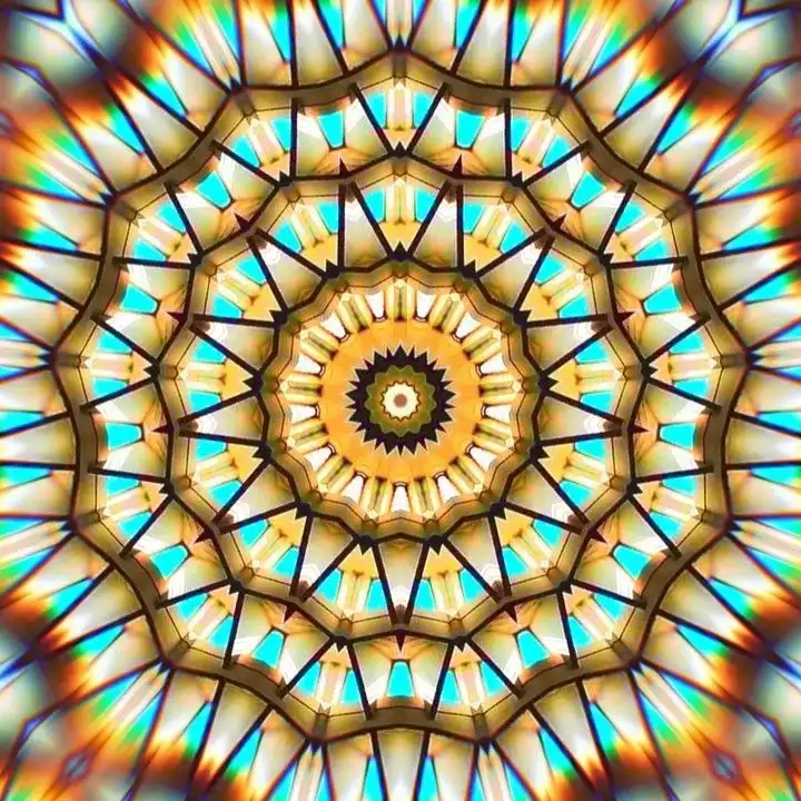 Electric Glass Mandala