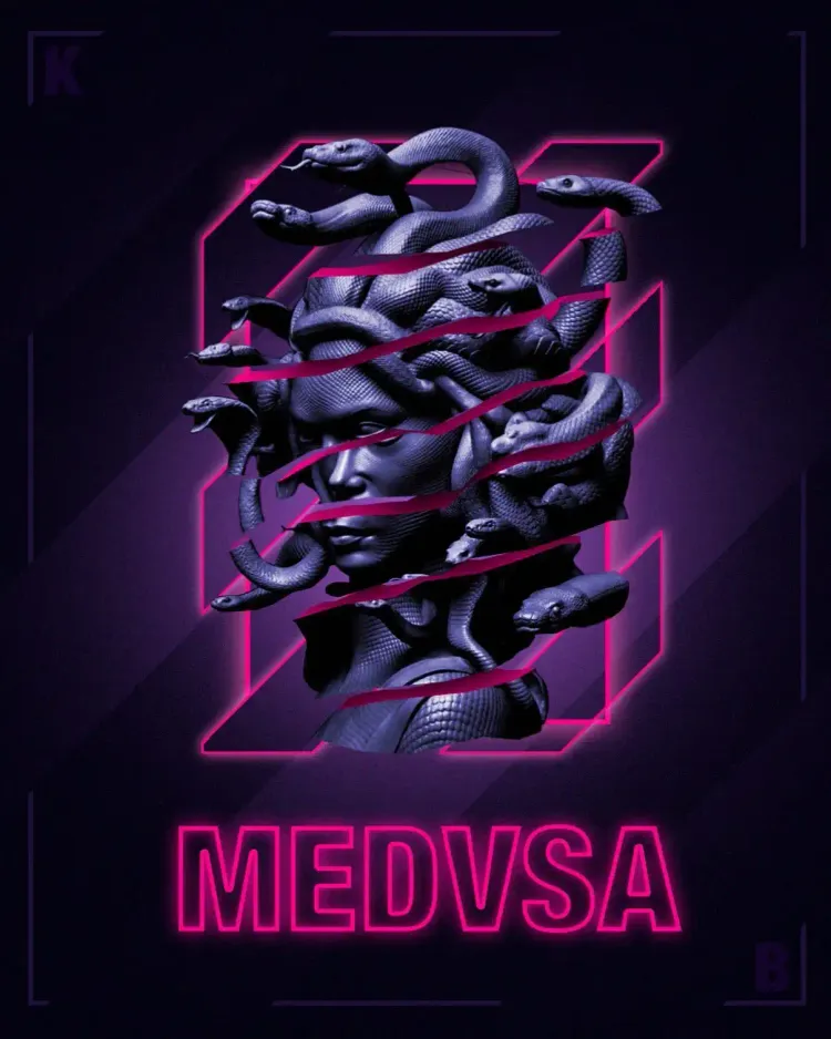 Sliced Medusa Statue